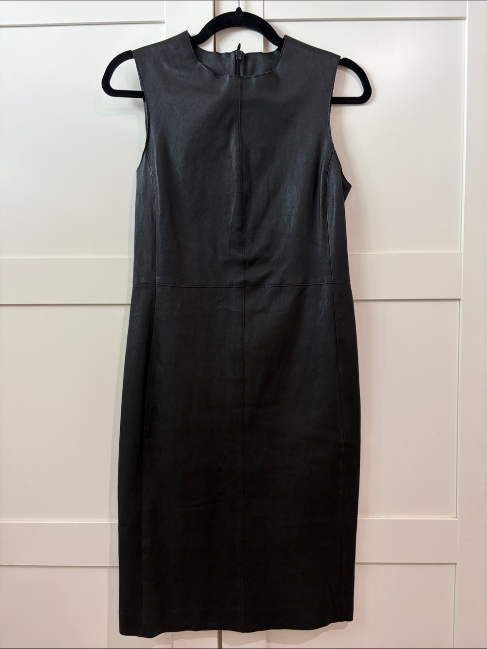 Vince Leather Shift Dress, 6